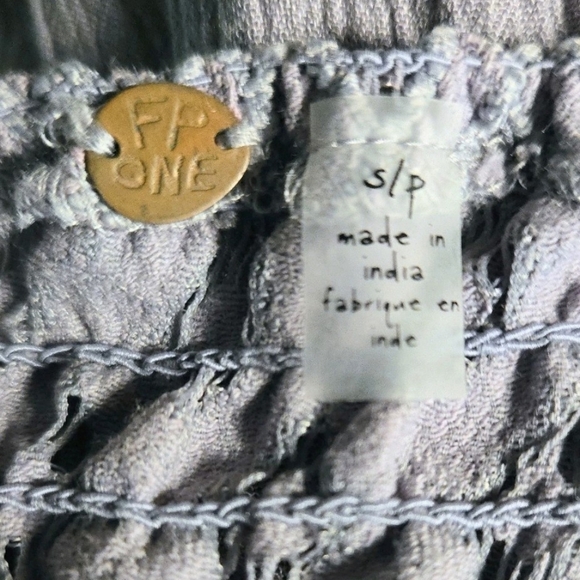 Free People Adella Maxi Slip Dress Crochet Lace Slate‎ Lavender - Picture 3 of 14